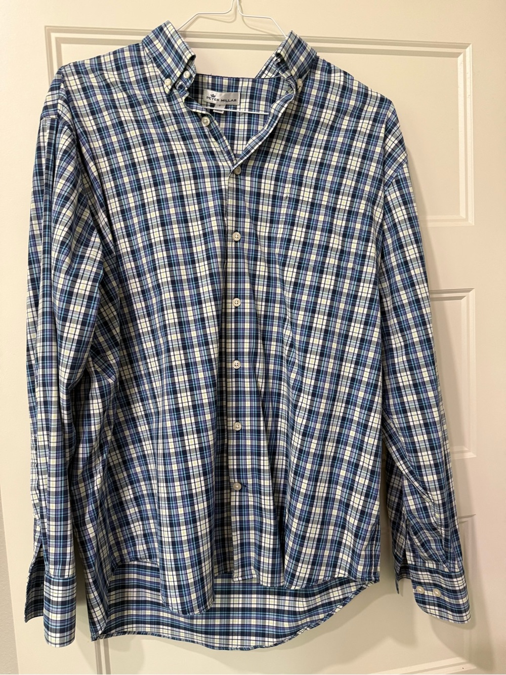 Peter Millar Blue Plaid Button-Down Shirt - Men